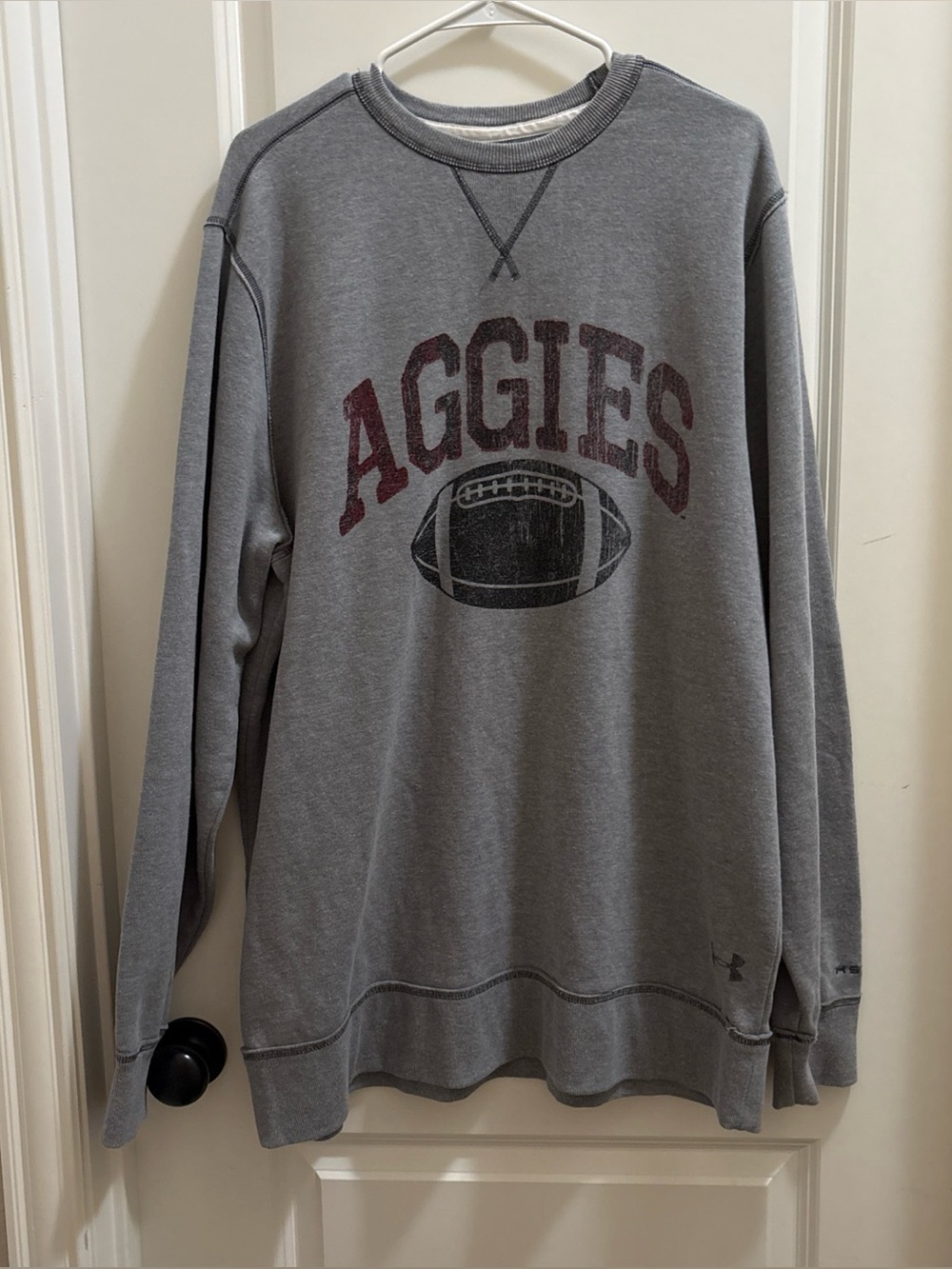 Men’s Under Armour Performance Legacy Fleece Crewneck Size 2XL Texas A&M Aggies